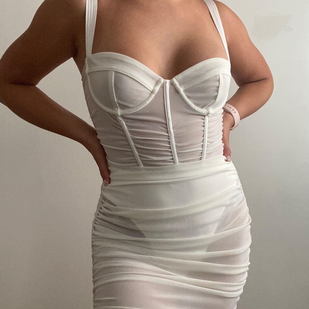 Oh Polly Sheer Perfection Mesh Underwired Dress